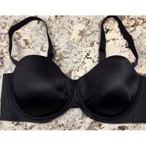 Soma Vanishing Strapless Bra Black Multi-way Underwire 40DD‎